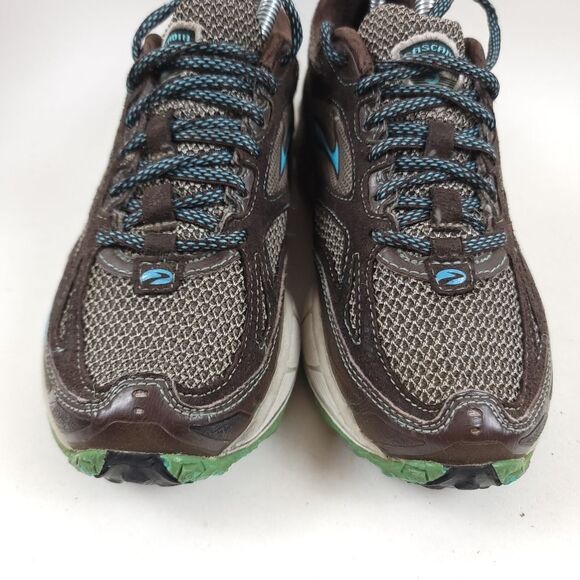 Brooks Cascadia 5 Women’s Trail Running Shoes Size 7.5 Brown Teal Blue - Picture 11 of 13